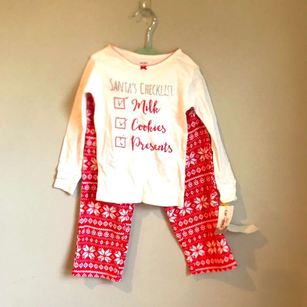 Carter’s cozy Christmas pjs girls 4T